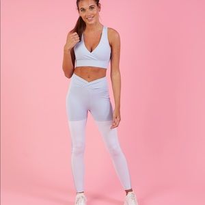 Nikki B Gymshark Season 2 Blue Marl Leggings M